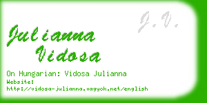 julianna vidosa business card